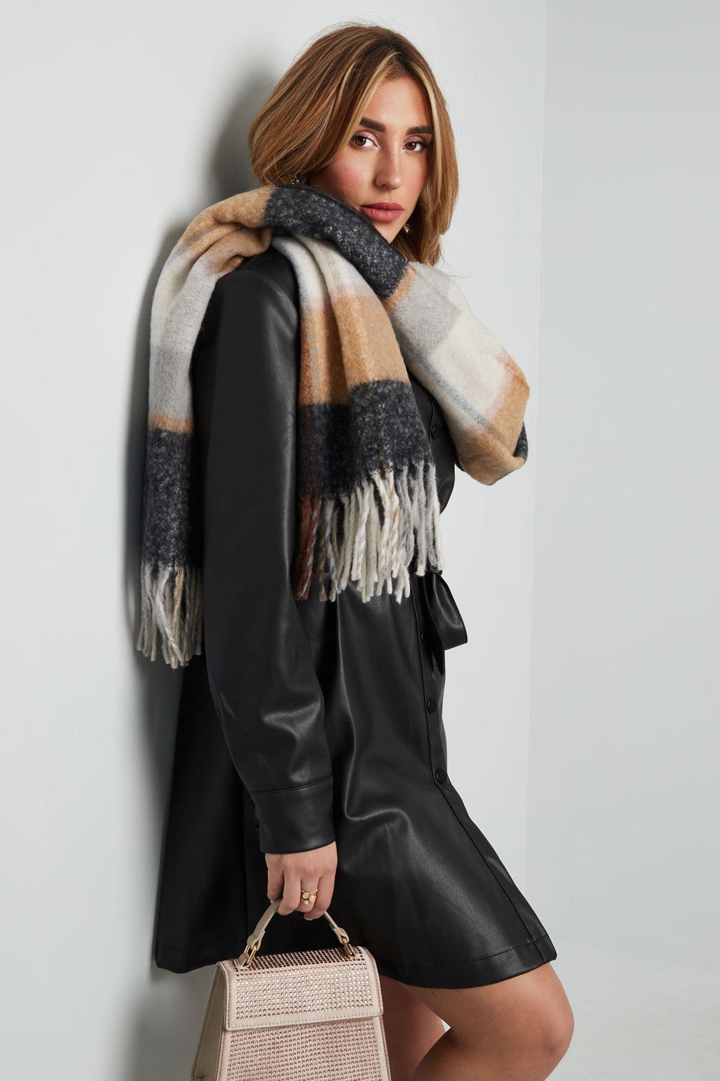 Bufanda ombré multi - roja