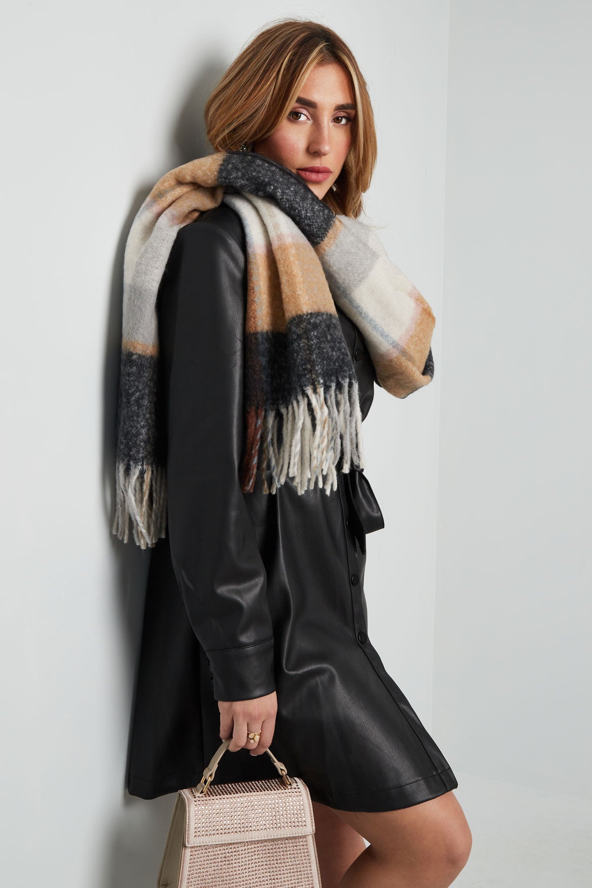 Bufanda ombré multi - roja