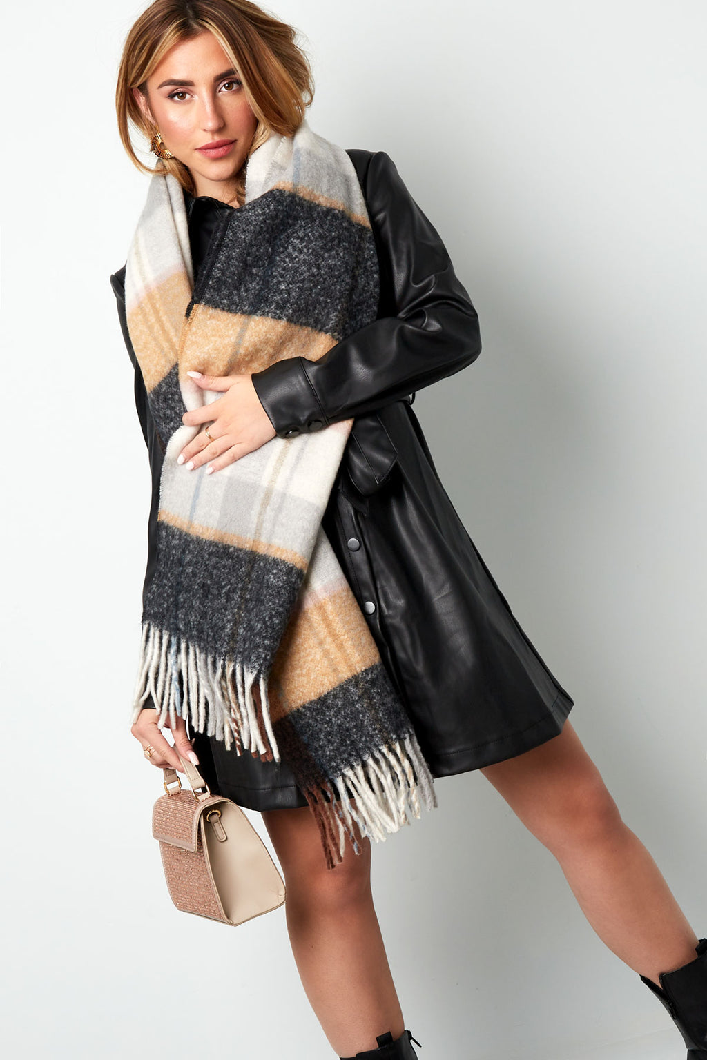 Bufanda ombré multi - roja