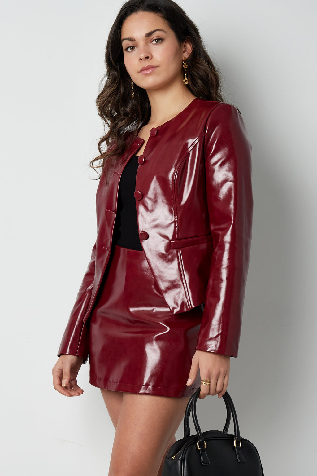 Falda pantalón de PU de moda