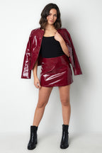 Falda pantalón de PU de moda