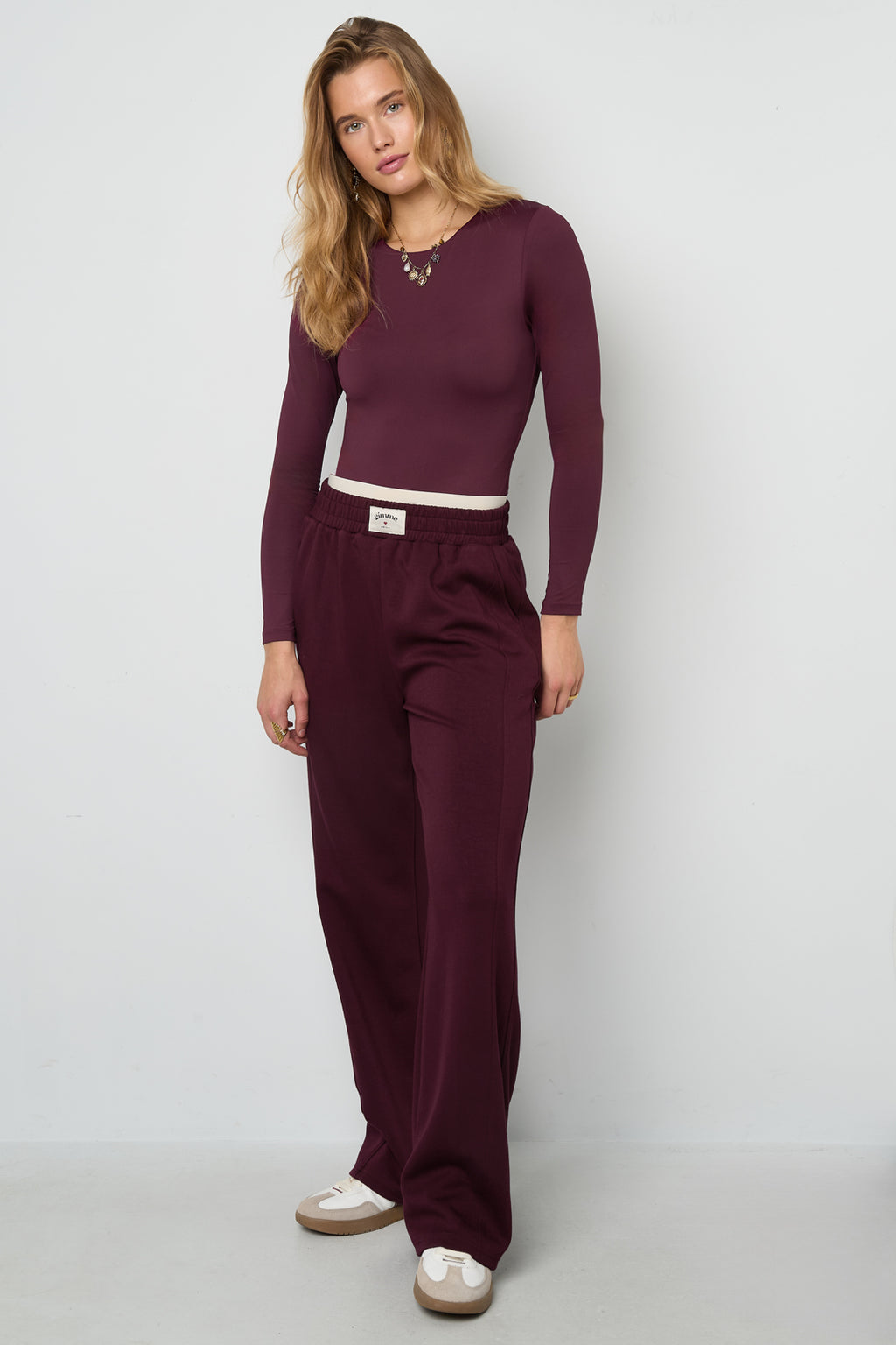 Body moldeador de nailon Color sólido Básico Todo ajuste Ropa