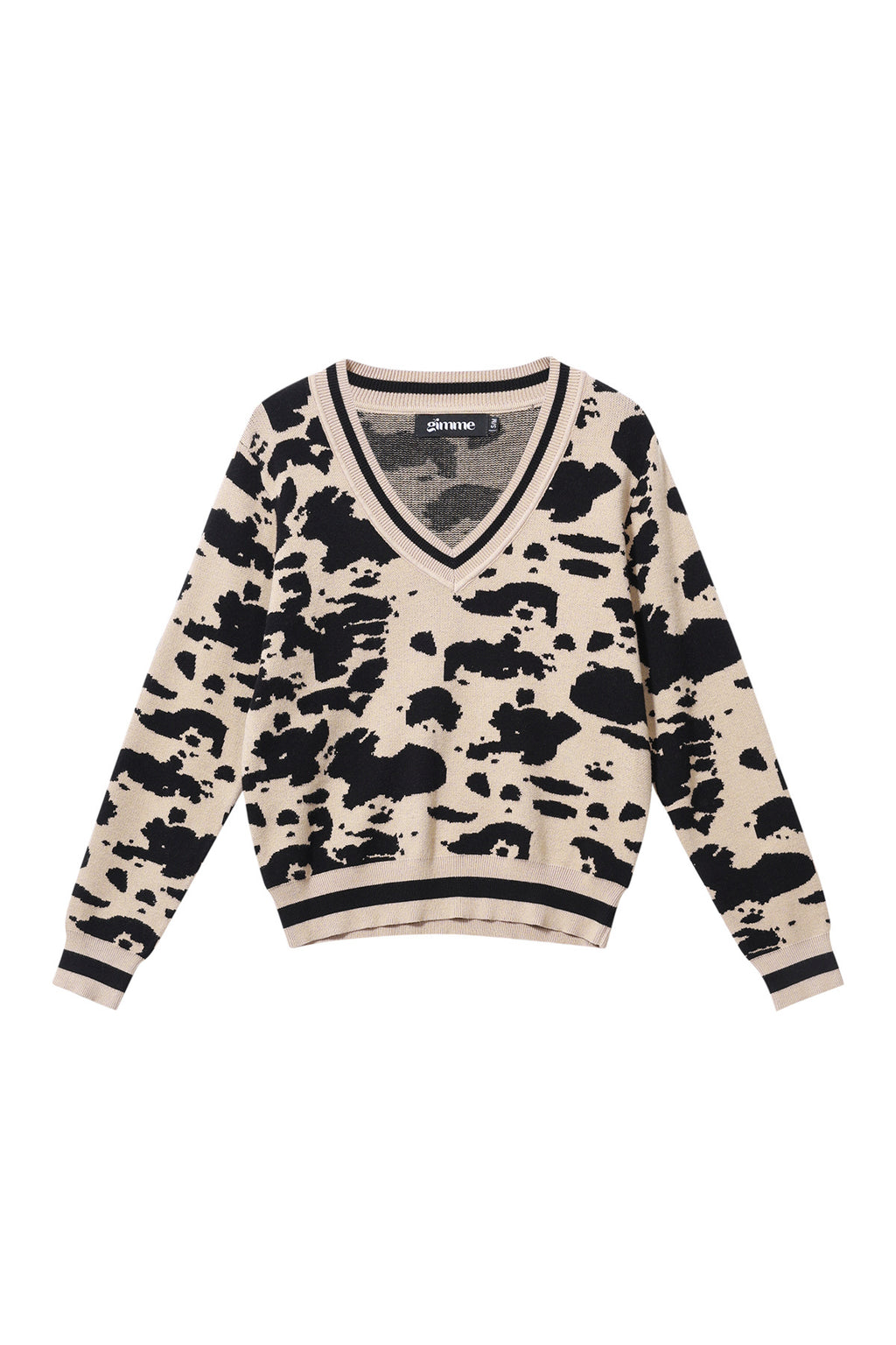 Suéteres de punto Estampado de leopardo Ropa casual Otoño/Invierno