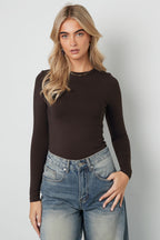 Body moldeador de nailon Color sólido Básico Todo ajuste Ropa