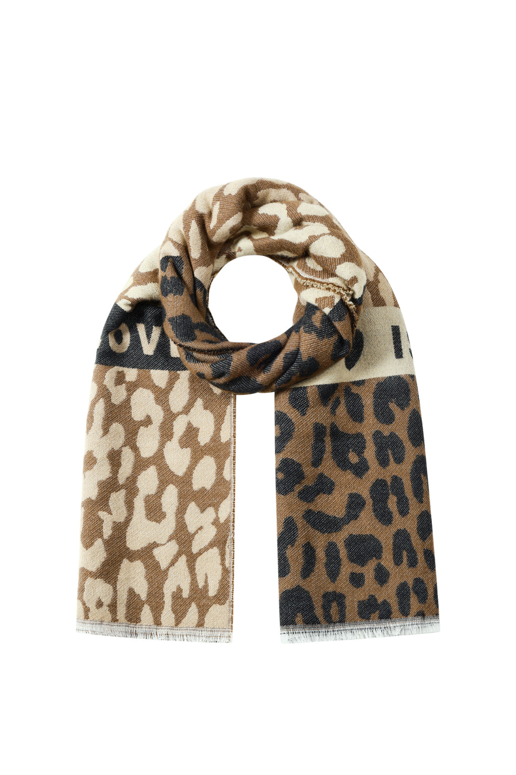 Bufandas de invierno con estampado de leopardo, informales, acrílicas, accesorios diarios