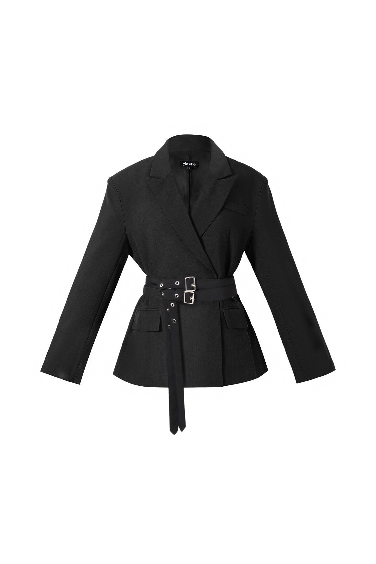 Blazer con cinturón doble