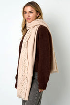 Bufanda de invierno con piedras