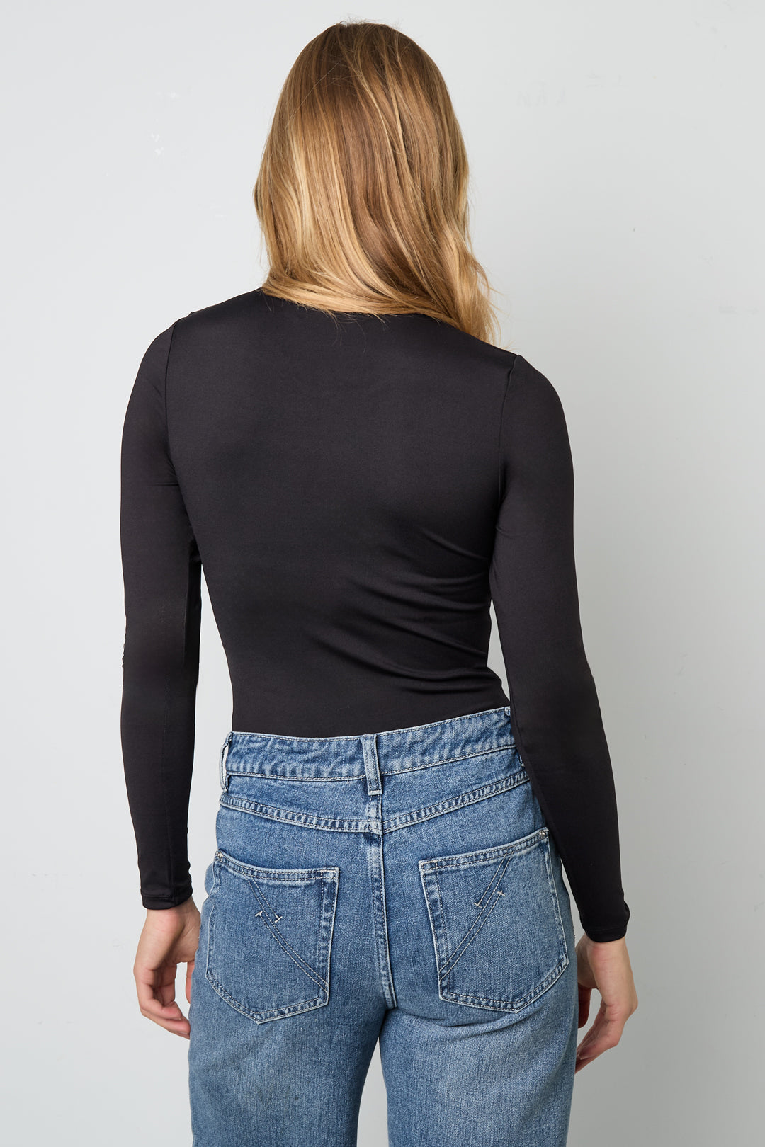 Body moldeador de nailon Color sólido Básico Todo ajuste Ropa