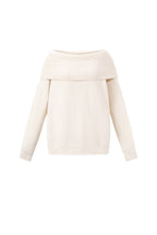 Suéter básico con hombros descubiertos