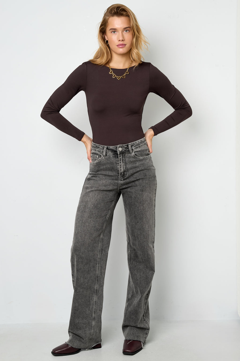 Body moldeador de nailon Color sólido Básico Todo ajuste Ropa