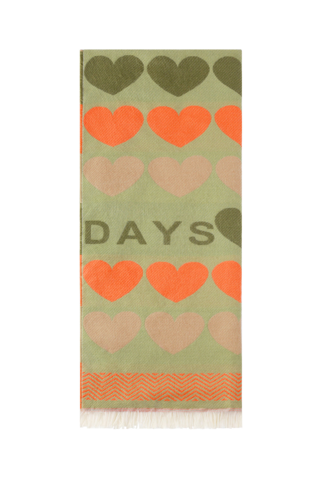 Bufanda con corazones