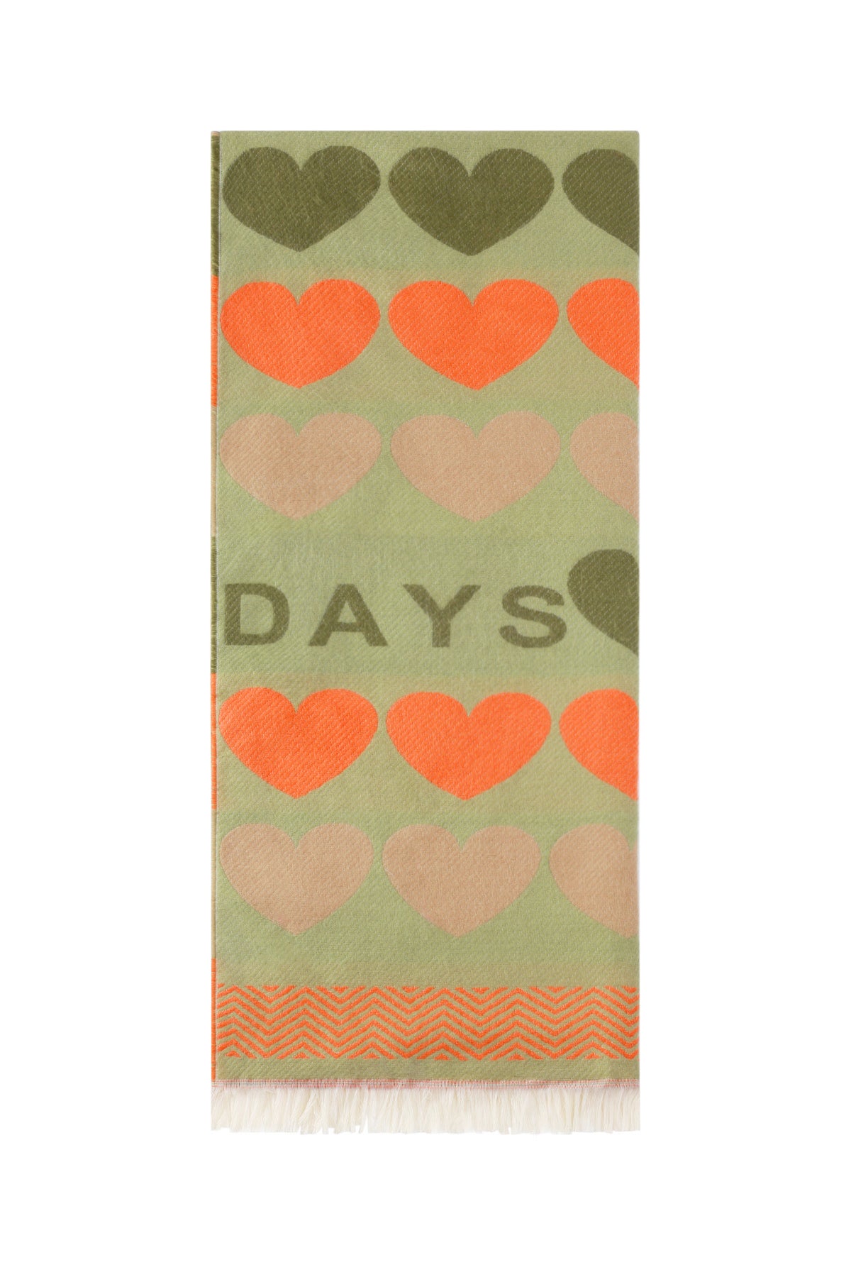 Bufanda con corazones