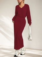 Vestido largo + chaqueta