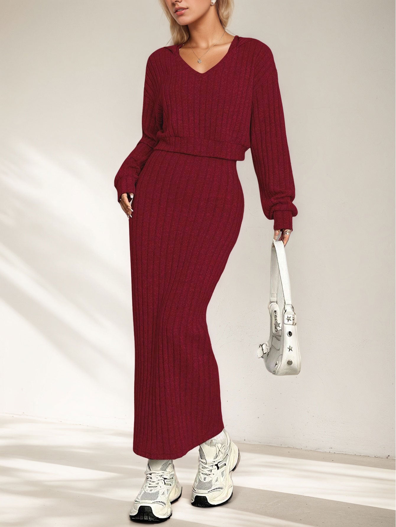 Vestido largo + chaqueta