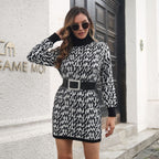 Vestido con cuello alto