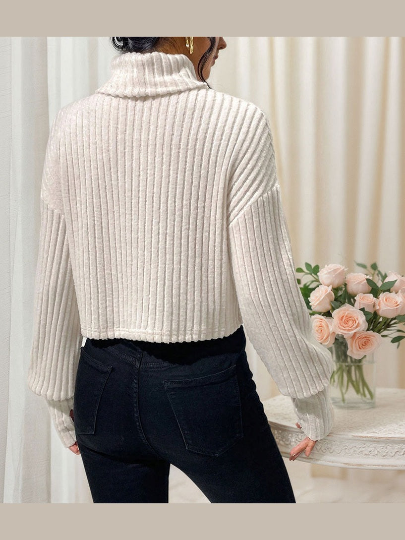 Jersey de punto cuello alto