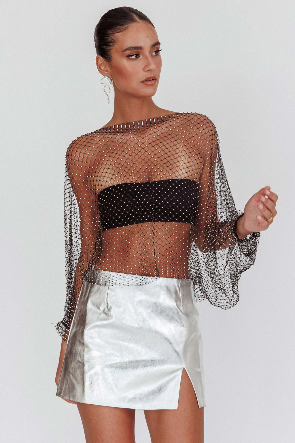 Camiseta transparente de red