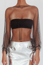 Camiseta transparente de red