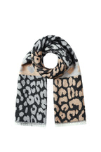 Bufandas de invierno con estampado de leopardo, informales, acrílicas, accesorios diarios