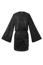 Vestido cruzado festivo brillante