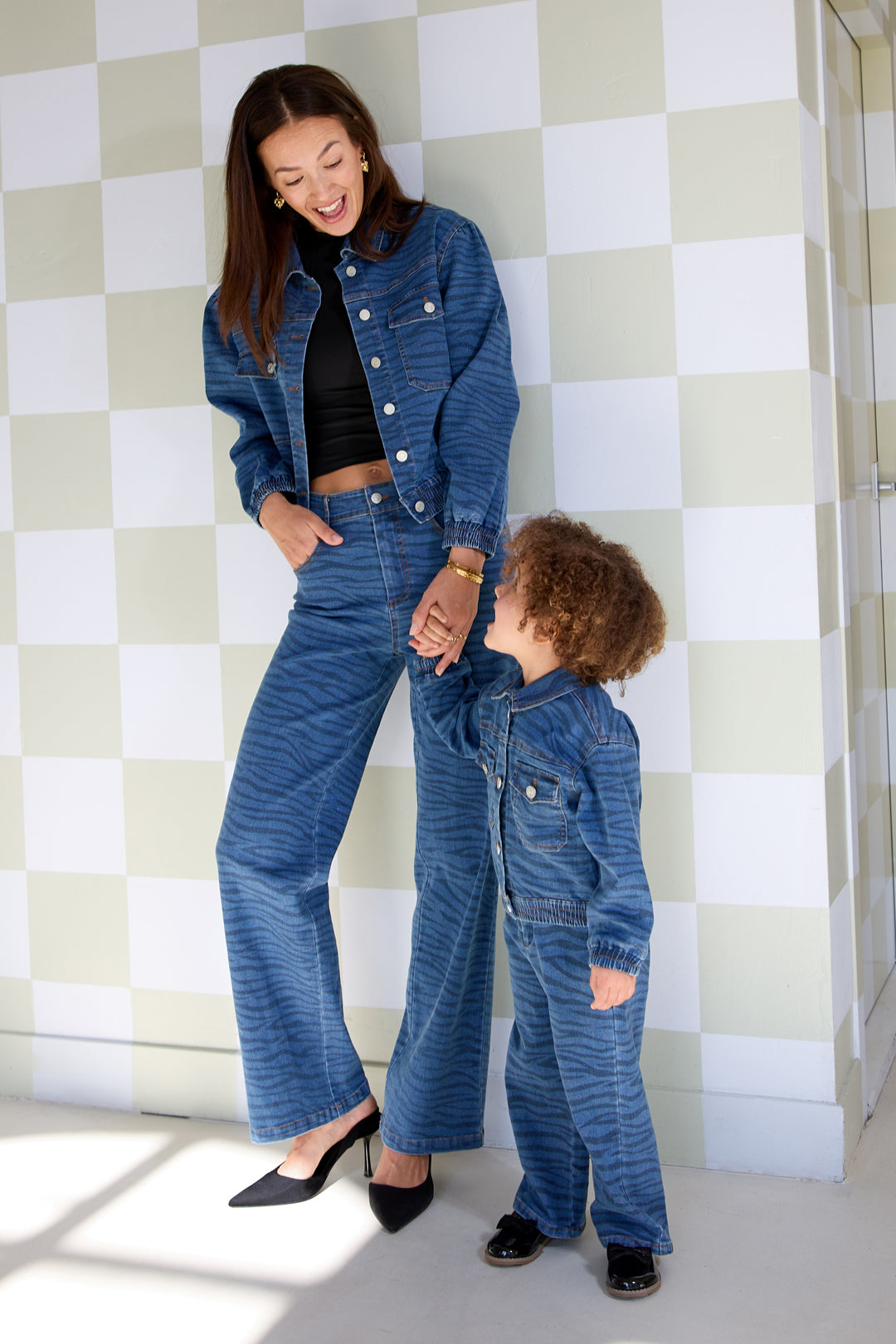 Chaqueta estilo cebra Twinning