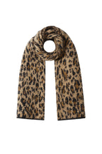 Bufandas de invierno con estampado de leopardo, informales, de poliéster, accesorios diarios