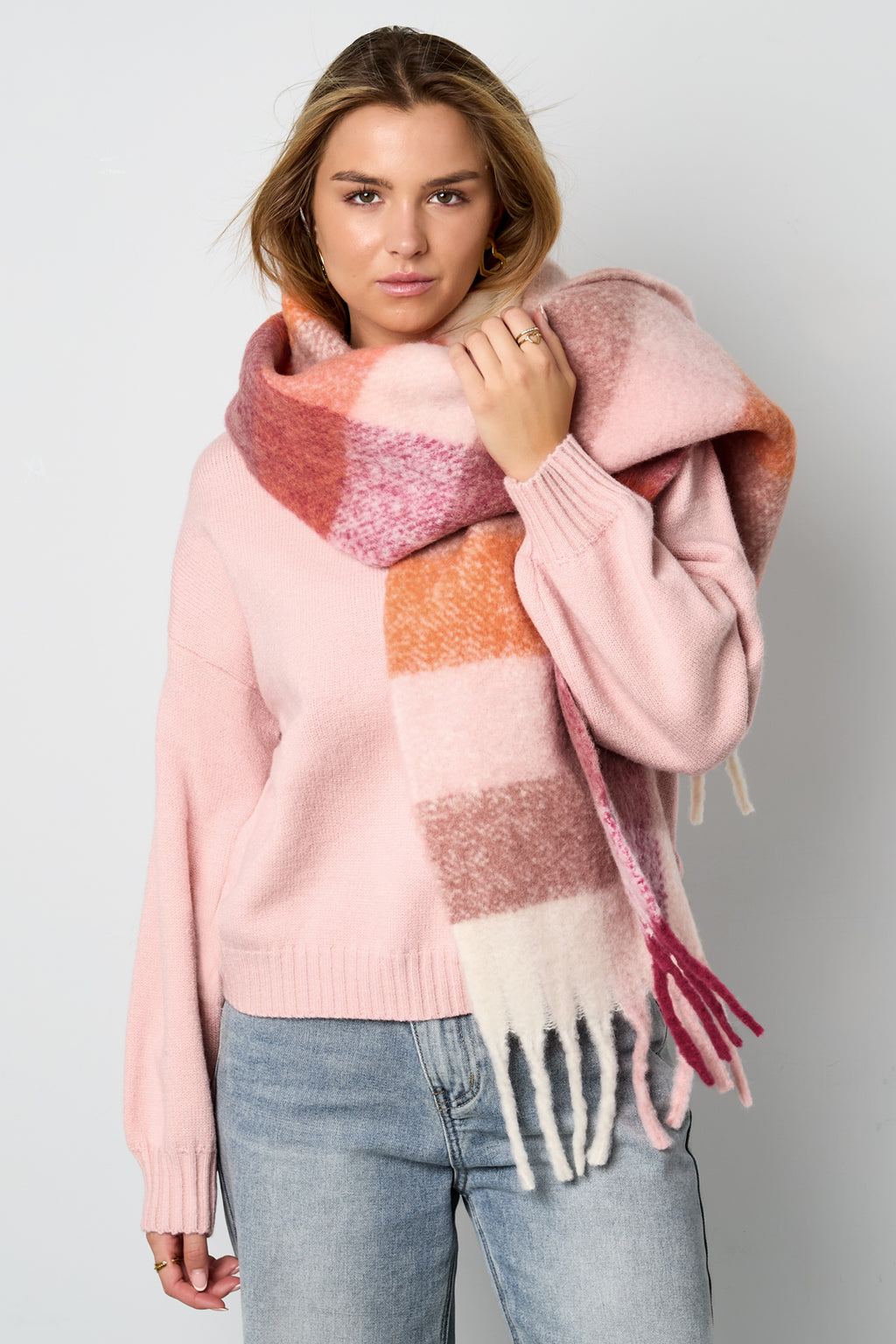 Bufanda con vibraciones coloridas