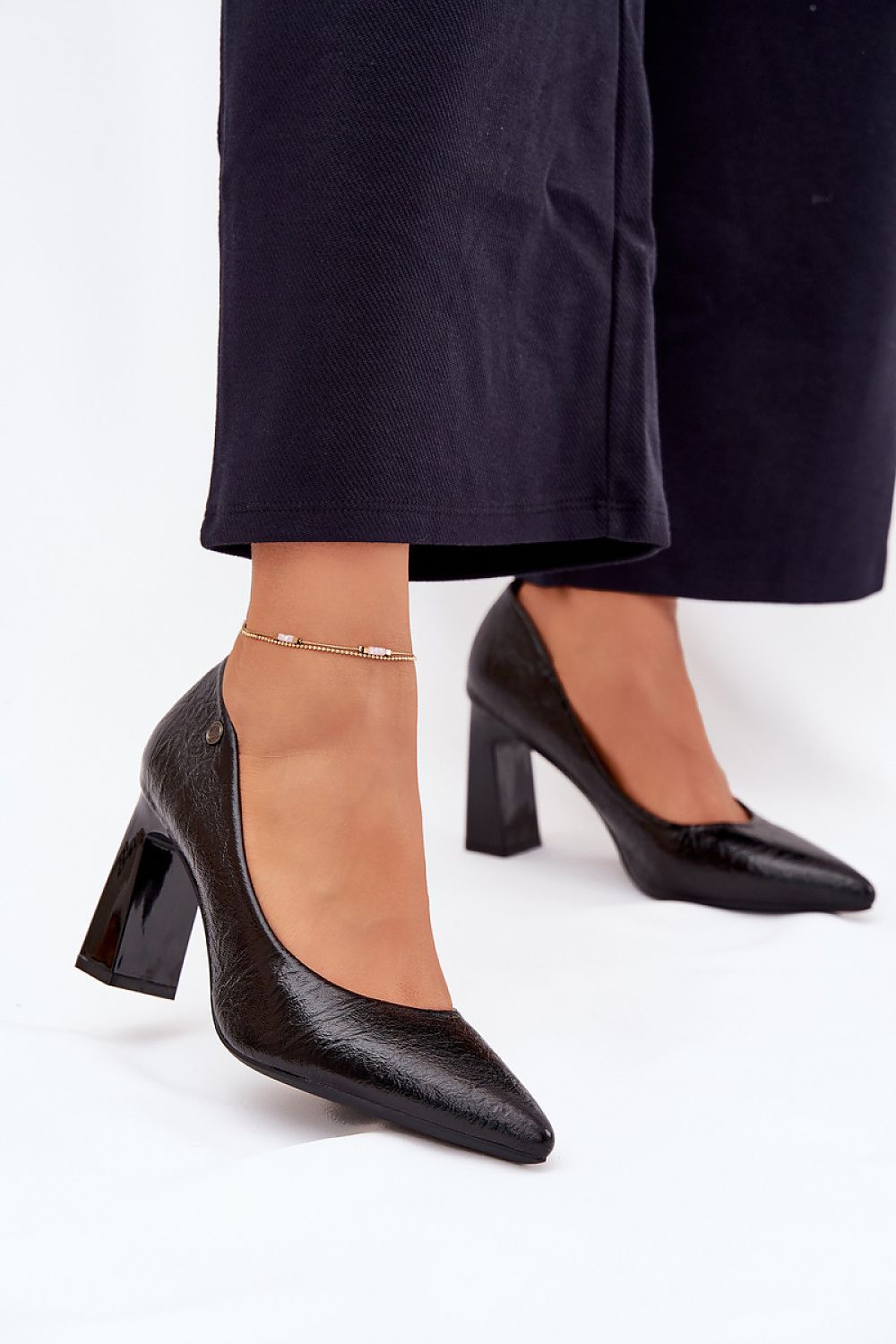 Block heel pumps Step in style