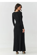  Long dress model 220425 Makadamia 