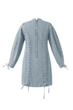 Vestido de encaje vaquero