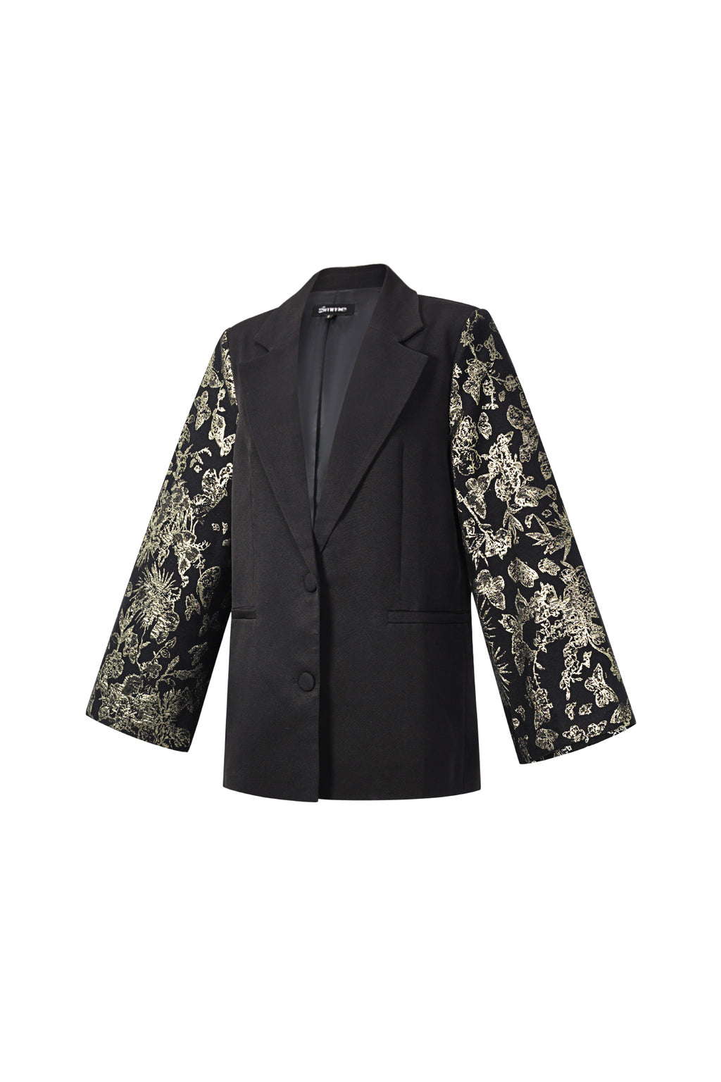 Blazer festivo con mangas jacquard