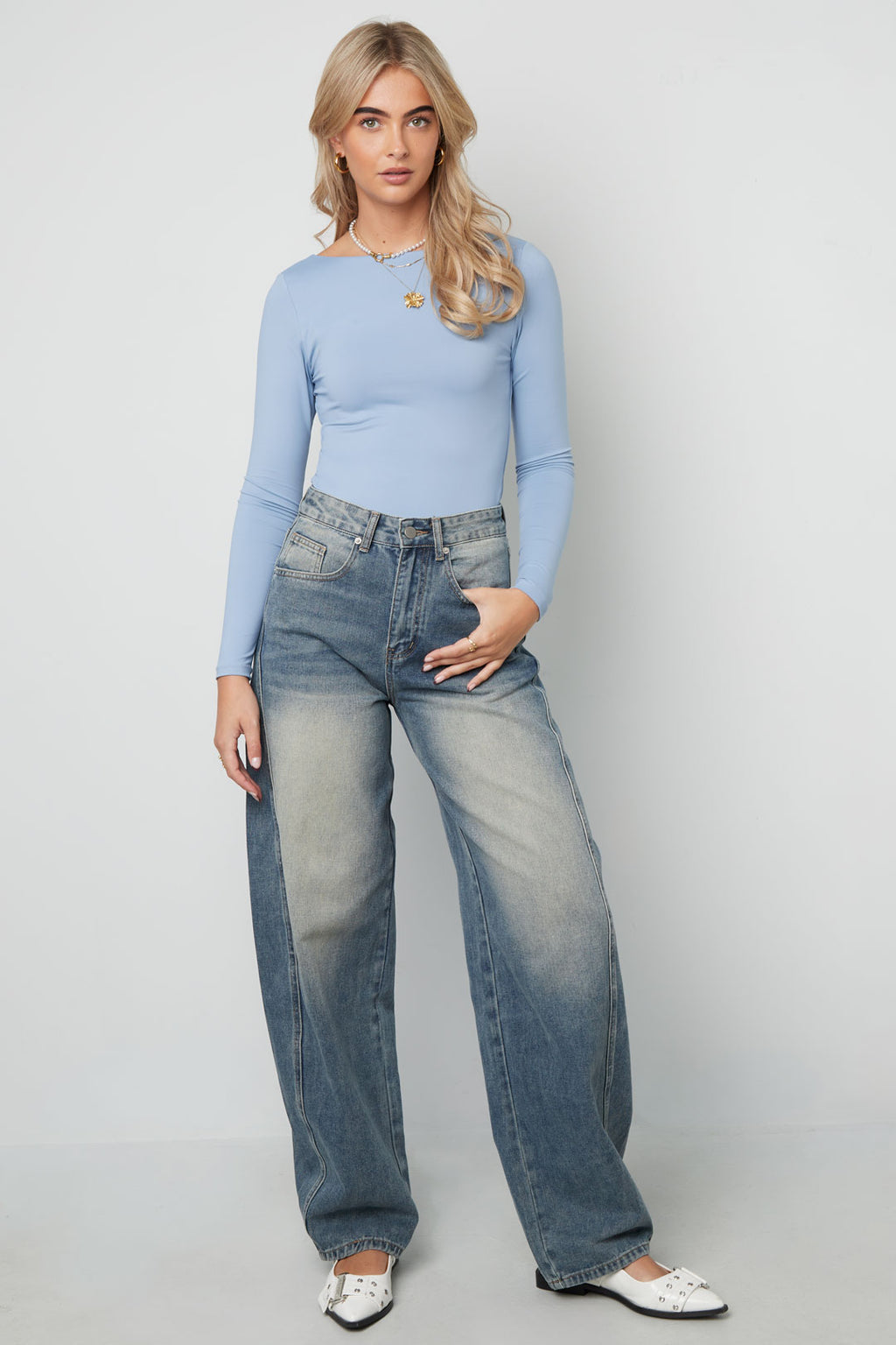 Body moldeador de nailon Color sólido Básico Todo ajuste Ropa