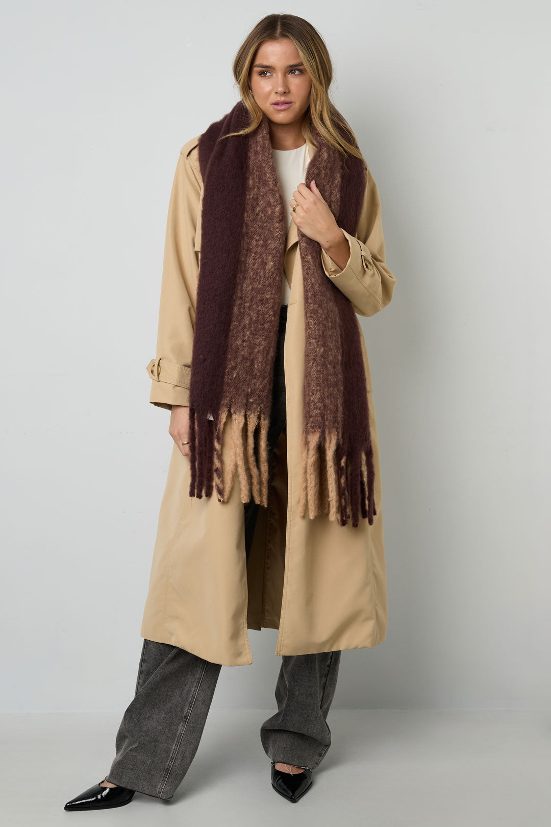 Bufandas de invierno de colores mixtos Casual Poliéster Diario