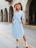 Casual shirt dress