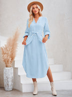 Casual shirt dress
